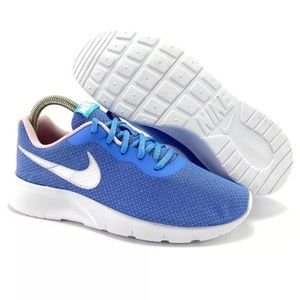 Nike Girl's Tanjun Royal Pulse White Running Shoes